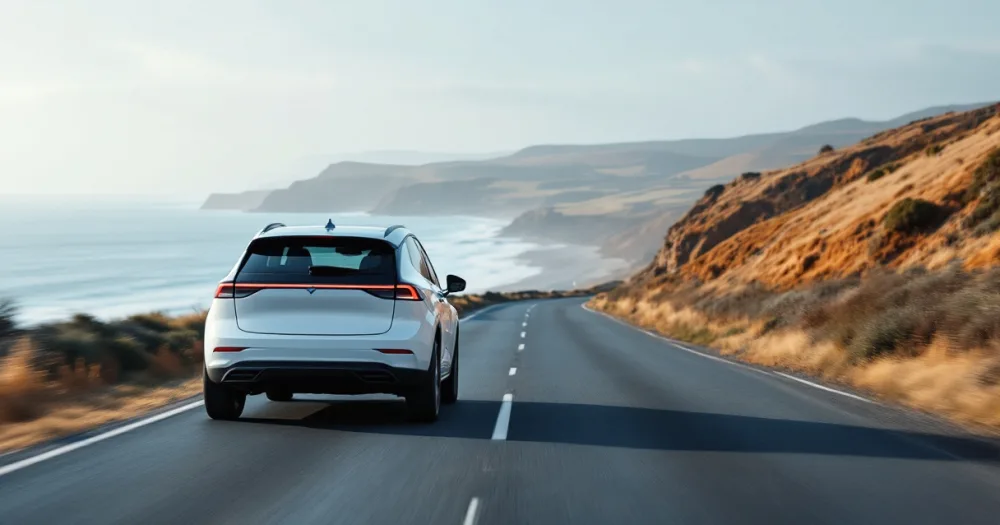 SUV on a Cornish coast road heading ahead, a next step in how to choose a lease term: 24, 36 or 48 months. SUV on a Cornish coast road heading ahead, a next step in how to choose a lease term: 24, 36 or 48 months.