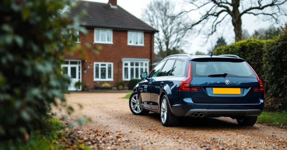 An estate car on a driveway, used as a worked example of can i end a lease early. An estate car on a driveway, used as a worked example of can i end a lease early.