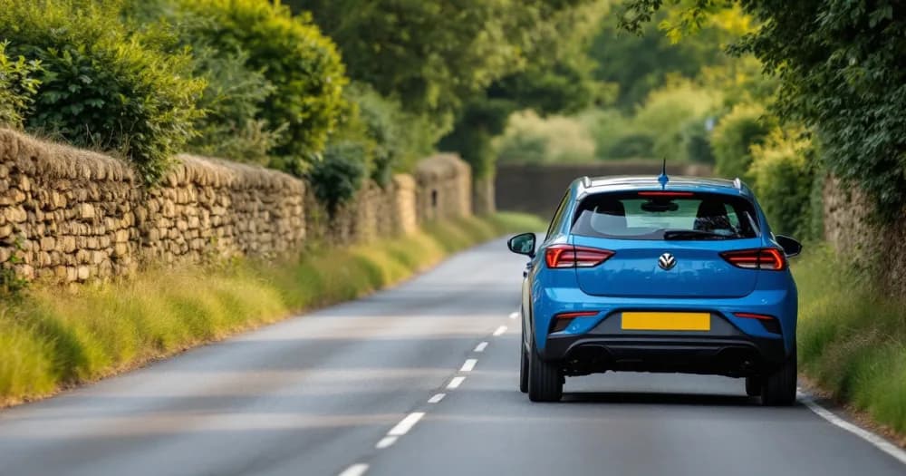 A blue hatchback on a country lane, covering related questions on who pays for servicing on a lease. A blue hatchback on a country lane, covering related questions on who pays for servicing on a lease.